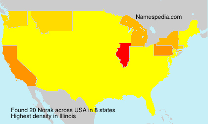 Surname Norak in USA Surname Norak in USA