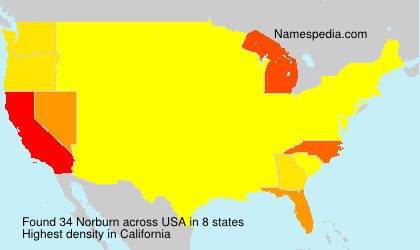 Surname Norburn in USA Surname Norburn in USA