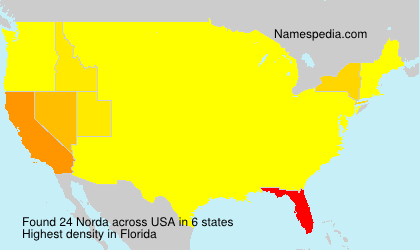 Surname Norda in USA Surname Norda in USA