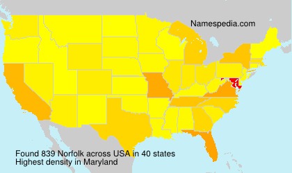 Surname Norfolk in USA Surname Norfolk in USA
