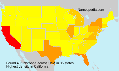 Surname Noronha in USA Surname Noronha in USA