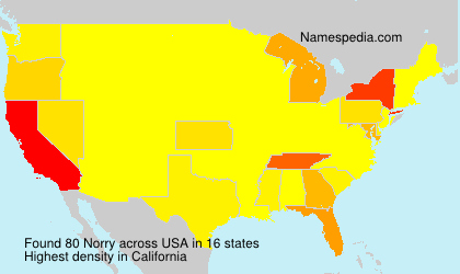 Surname Norry in USA Surname Norry in USA