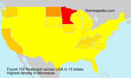 Surname Nosbusch in USA Surname Nosbusch in USA