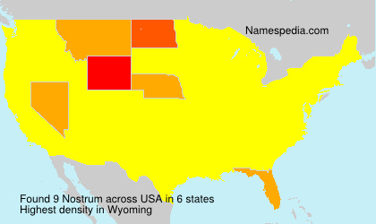 Surname Nostrum in USA Surname Nostrum in USA