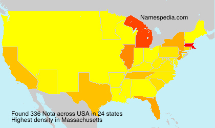 Surname Nota in USA Surname Nota in USA