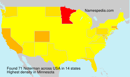 Surname Noterman in USA Surname Noterman in USA