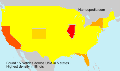 Surname Notides in USA Surname Notides in USA