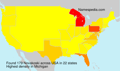 Surname Novakoski in USA Surname Novakoski in USA