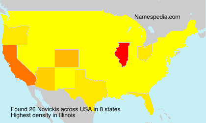 Surname Novickis in USA Surname Novickis in USA