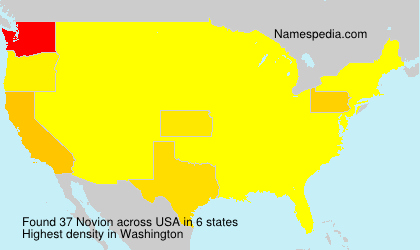 Surname Novion in USA Surname Novion in USA
