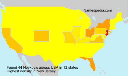 Surname Novkovic in USA Surname Novkovic in USA