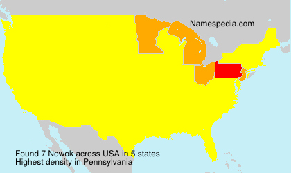 Surname Nowok in USA Surname Nowok in USA