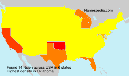 Surname Nsien in USA Surname Nsien in USA