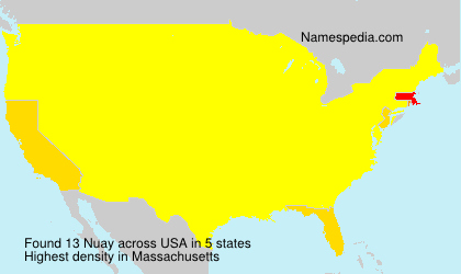 Surname Nuay in USA