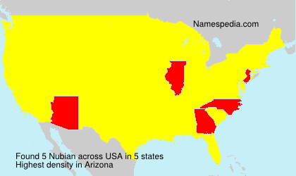 Surname Nubian in USA Surname Nubian in USA