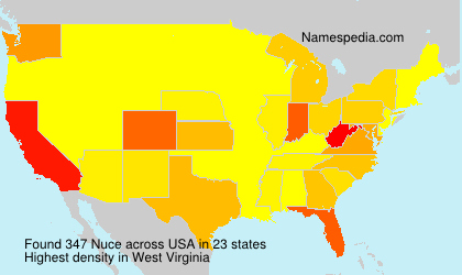 Surname Nuce in USA Surname Nuce in USA