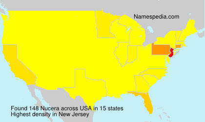 Surname Nucera in USA
