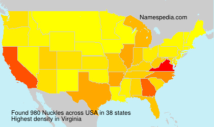Surname Nuckles in USA