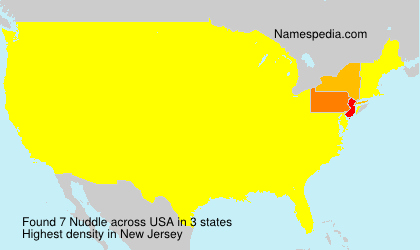 Surname Nuddle in USA Surname Nuddle in USA