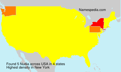 Surname Nudia in USA