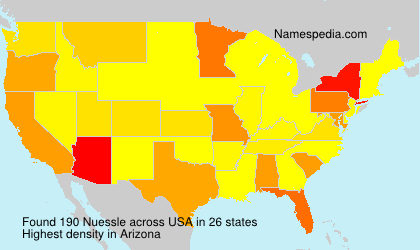 Surname Nuessle in USA Surname Nuessle in USA