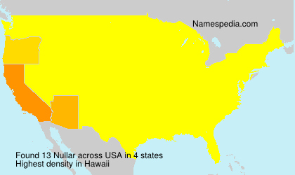 Surname Nullar in USA Surname Nullar in USA