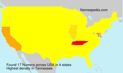 Surname Numera in USA Surname Numera in USA