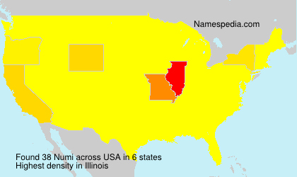 Surname Numi in USA