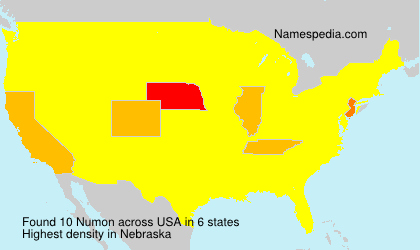 Surname Numon in USA Surname Numon in USA