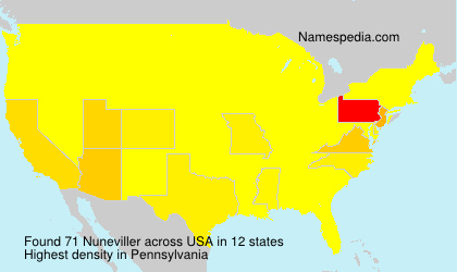 Surname Nuneviller in USA Surname Nuneviller in USA