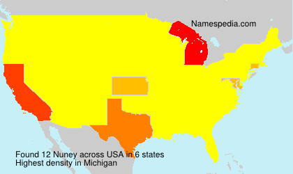 Surname Nuney in USA Surname Nuney in USA