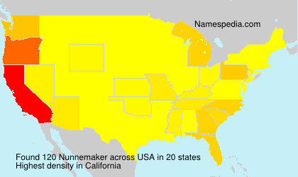 Surname Nunnemaker in USA Surname Nunnemaker in USA