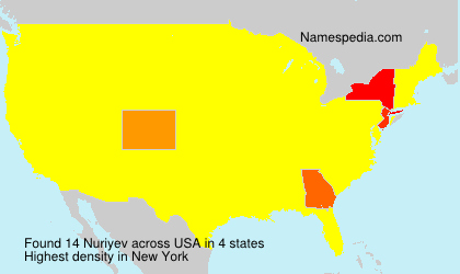 Surname Nuriyev in USA Surname Nuriyev in USA