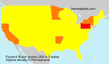 Surname Nusch in USA Surname Nusch in USA