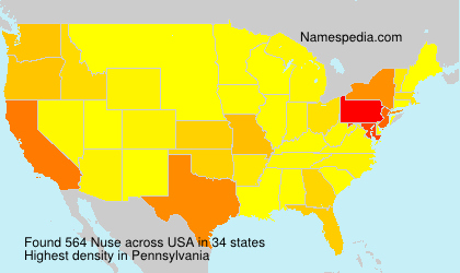Surname Nuse in USA Surname Nuse in USA