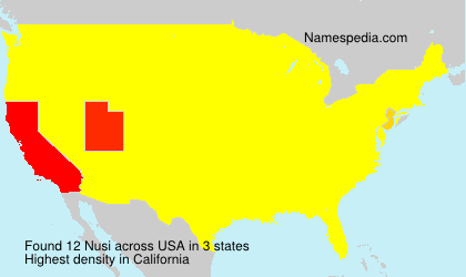 Surname Nusi in USA Surname Nusi in USA