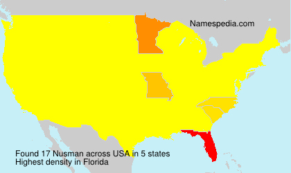 Surname Nusman in USA Surname Nusman in USA