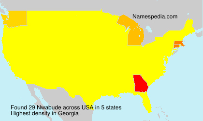 Surname Nwabude in USA Surname Nwabude in USA