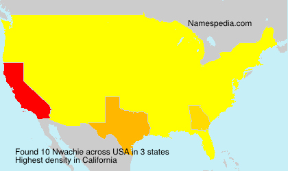 Surname Nwachie in USA