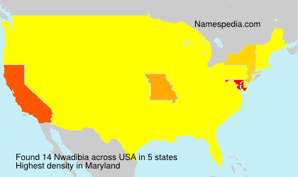 Surname Nwadibia in USA Surname Nwadibia in USA
