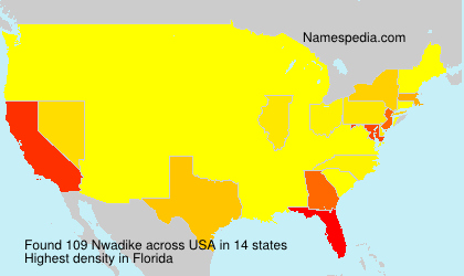 Surname Nwadike in USA