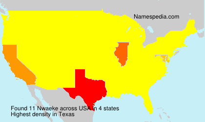 Surname Nwaeke in USA