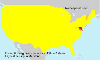 Surname Nwagbaraocha in USA Surname Nwagbaraocha in USA