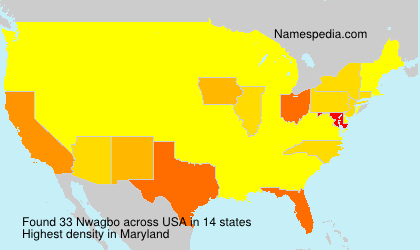 Surname Nwagbo in USA
