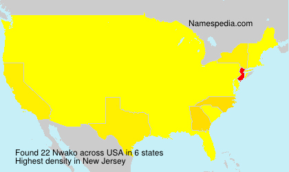 Surname Nwako in USA