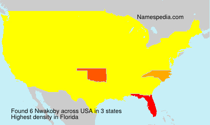 Surname Nwakoby in USA