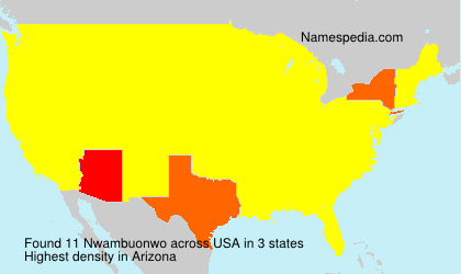 Surname Nwambuonwo in USA