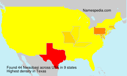 Surname Nwaobasi in USA