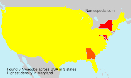 Surname Nwaogbe in USA Surname Nwaogbe in USA