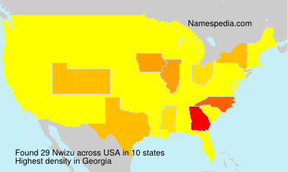Surname Nwizu in USA